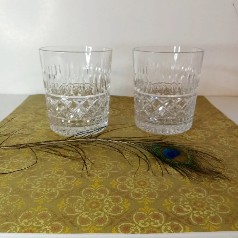 Vintage Crystal Versailles industries old fashioned glasses set of 2 - Picture 7 of 8